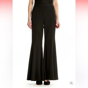 Catherine Malandrino Black High Rise Flare Pants Evening Size 6